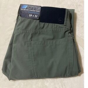 Vineyard‎ Vines Mens Canvas OTG On The Go Surplus Green 5 Pocket Pants Size 28
